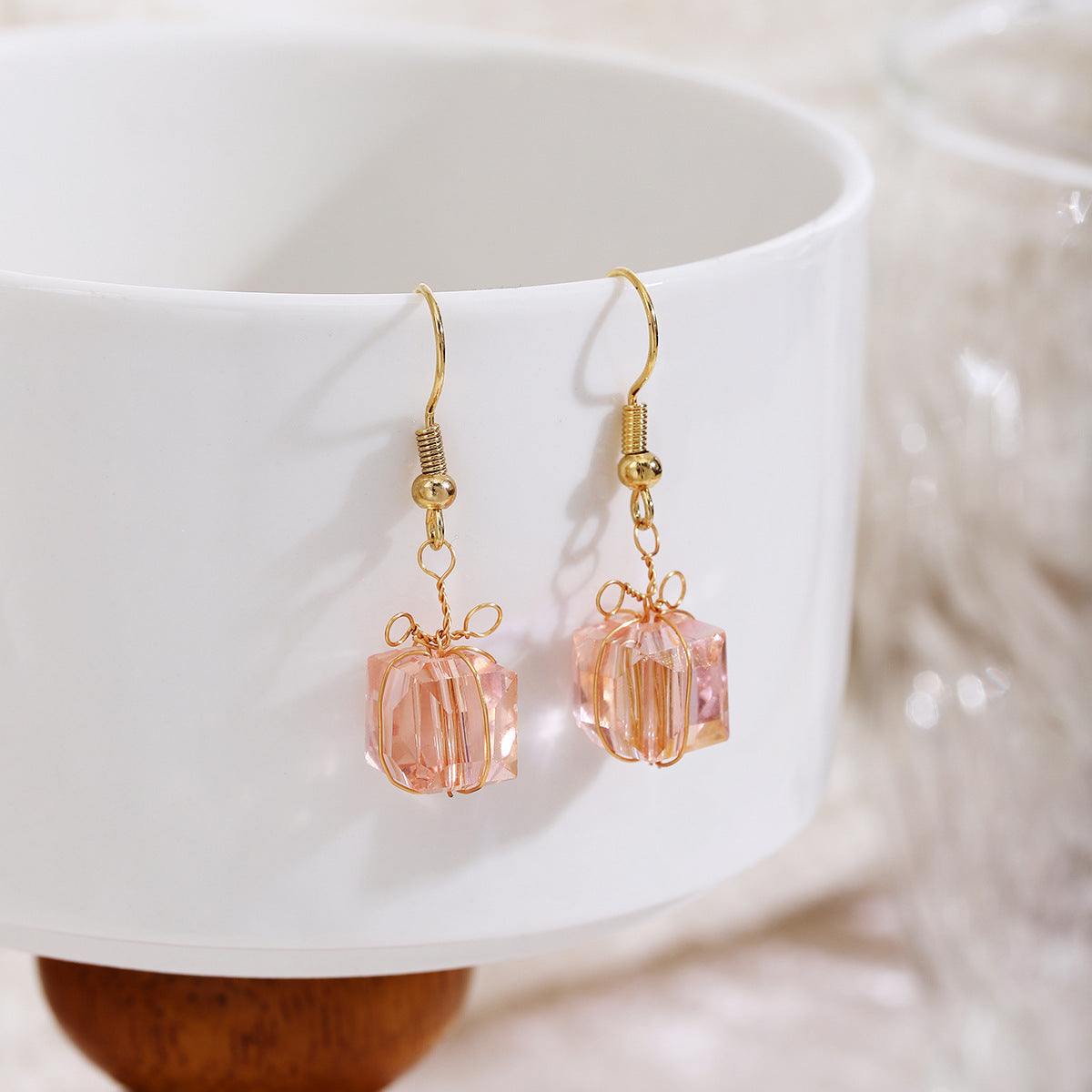 Wholesale Designer Colorful Glass Handmade  Earring Hook