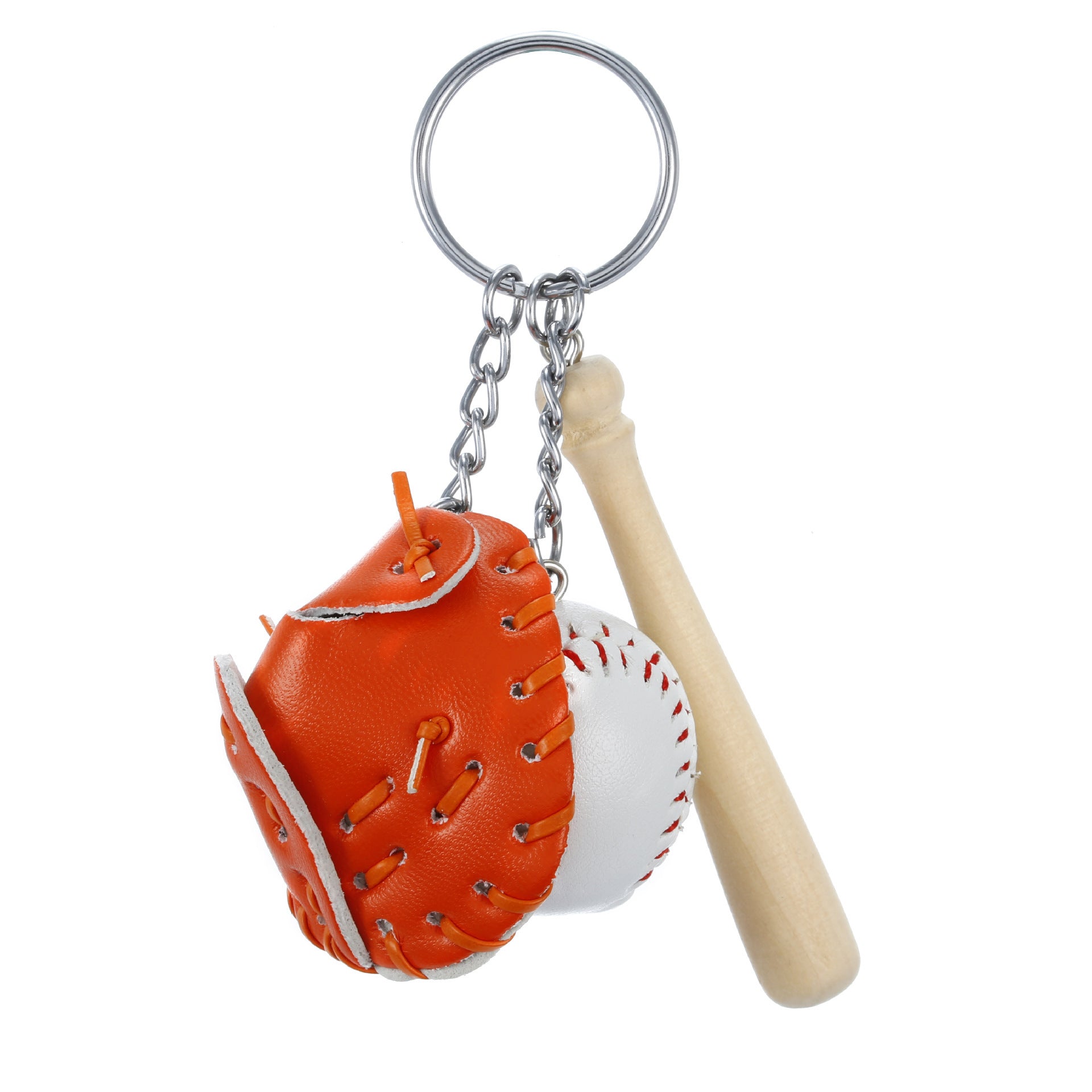 Wholesale PU Baseball Keychains