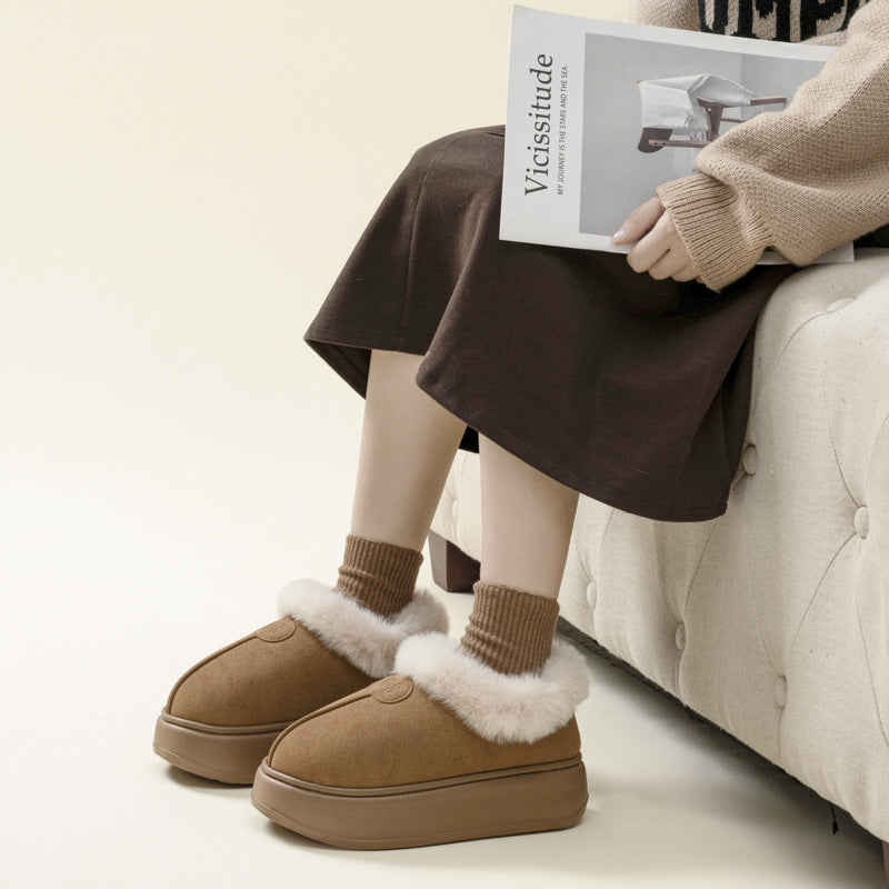 Wholesale women's winter outdoor high-top cotton thick-soled home non-slip