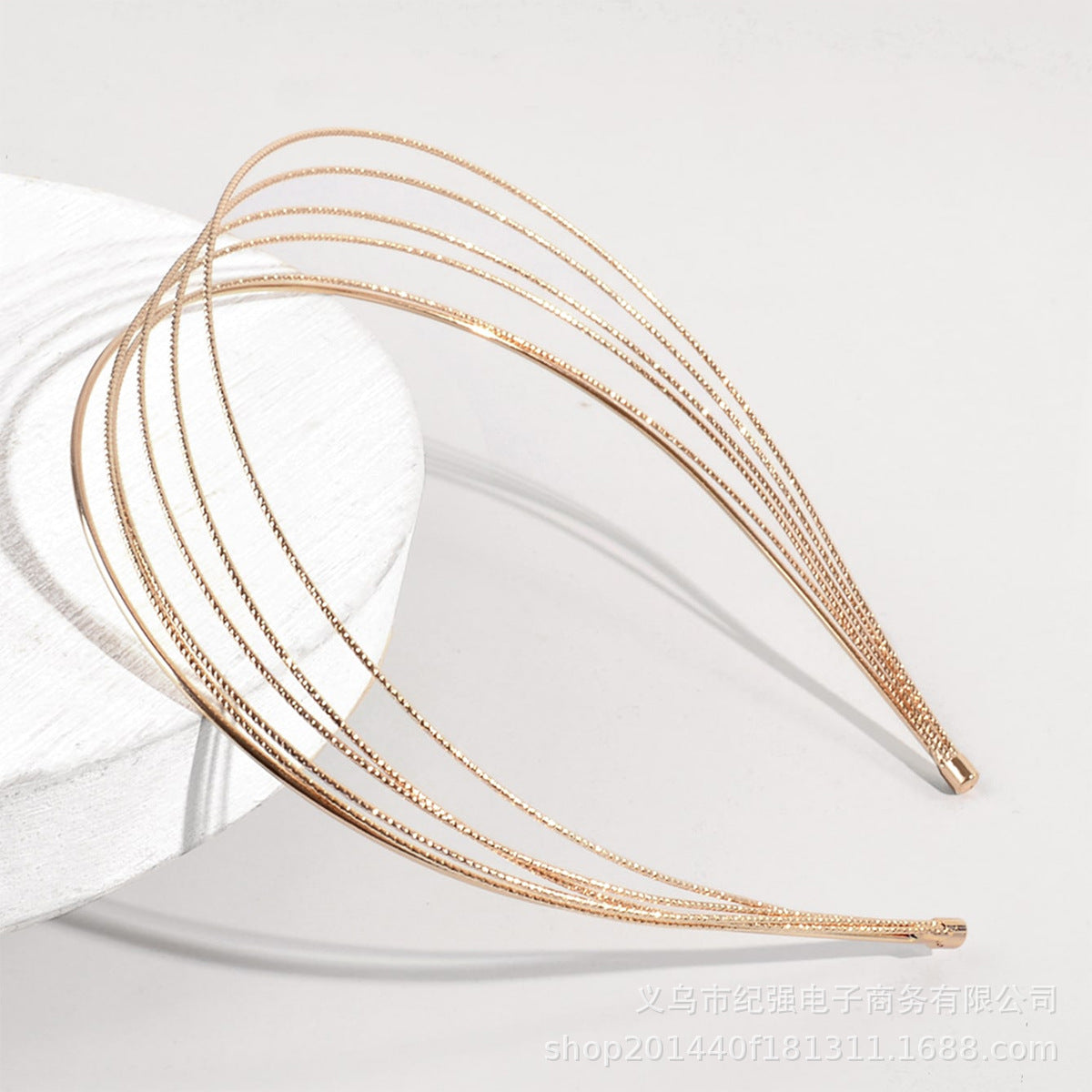Wholesale Metal stylish simple atmosphere high-end six-layer folding headband