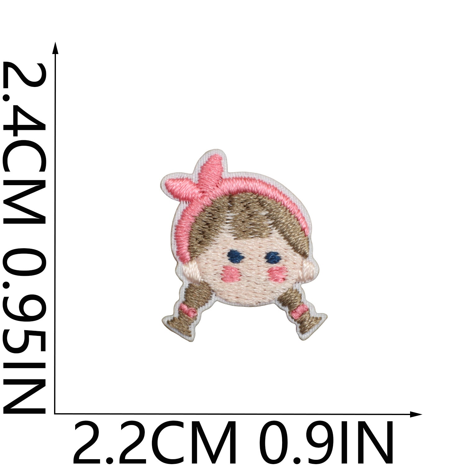 Wholesale Drink Cup Cow And Rice Ball Embroidered Iron On Patch Card Set For Clothing DIY Chic Accessory