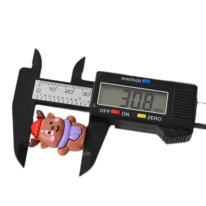 Wholesale 5pcs/pack  Christmas reindeer through-hole rubber beads  Acrylic Beads