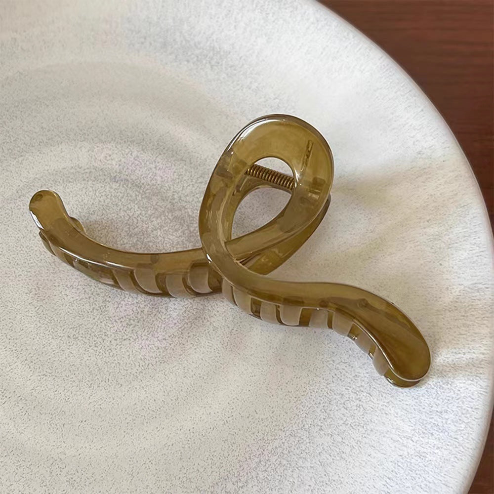 Wholesale Geometric Line Plastic Frosted Hair Clips