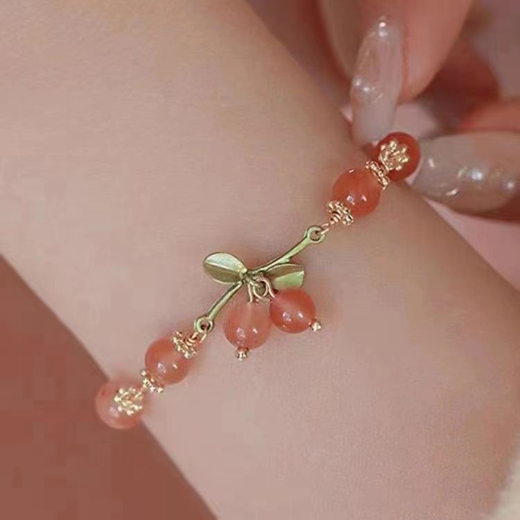 Wholesale Niche sweet style Begonia flower girlfriends bracelet