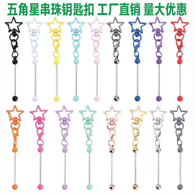 Wholesale Colorful DIY Star Custom Keychain