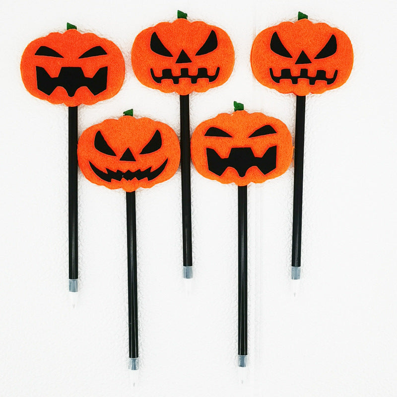 Wholesale Halloween Pumpkin Felt Cloth Ballpoint Pen