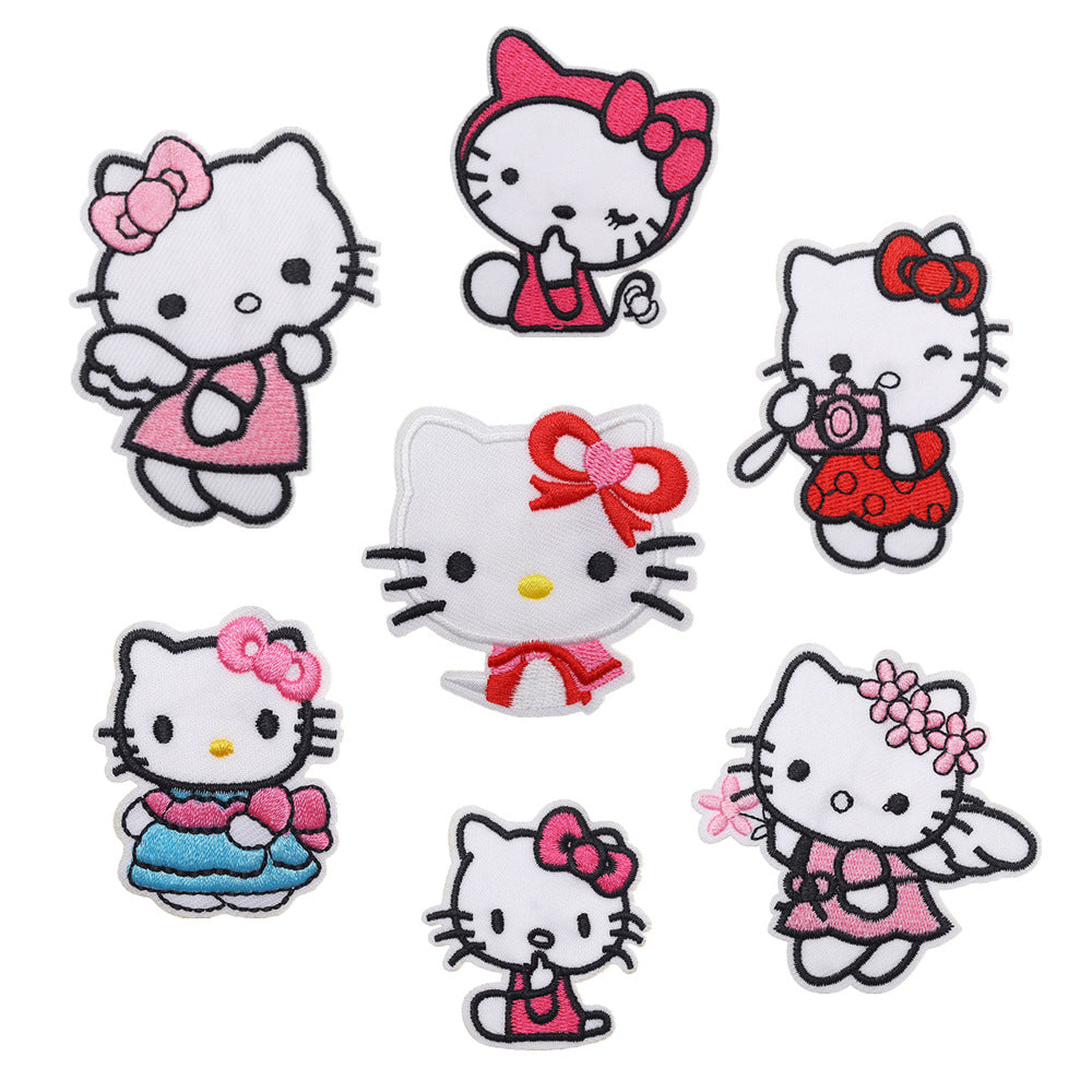 Wholesale DIY patchs cute cat patch children' s clothing bag OLY Exclusive