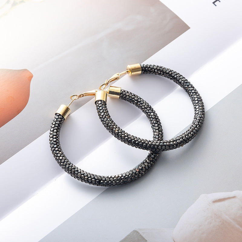 Wholesale Christmas and Independence Day Gradient Color Earrings