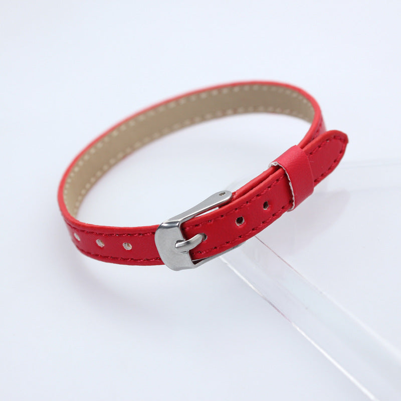 Wholesale  8mm imitation leather car line wrist strap