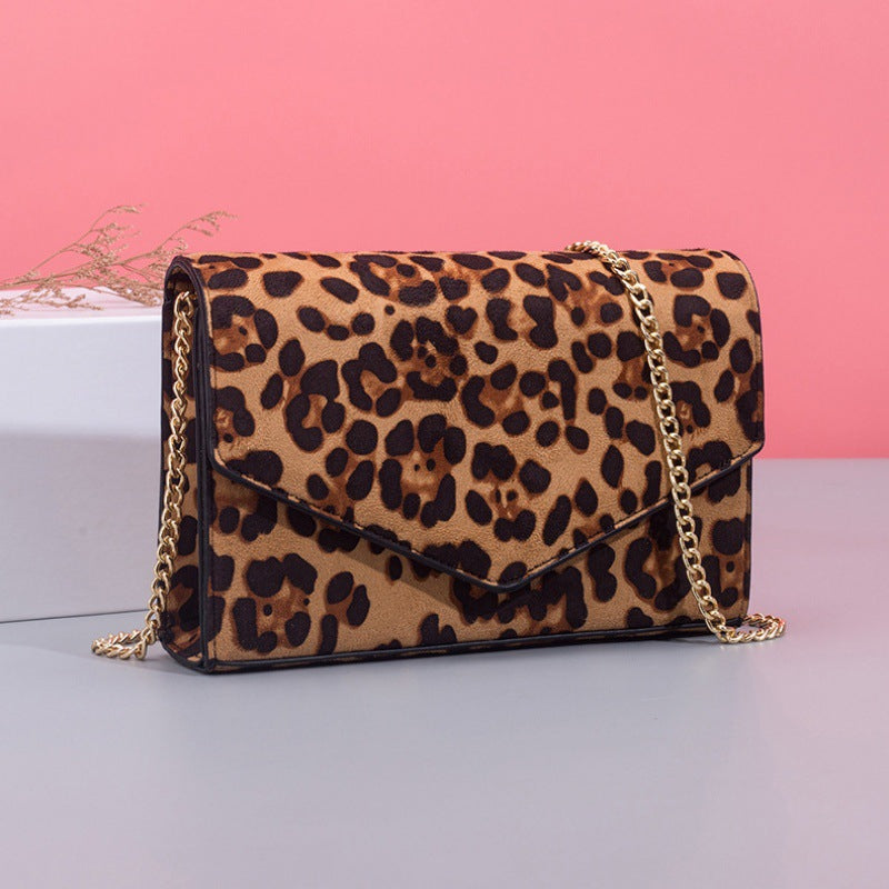 Wholesale PU Leopard Print Chain Bag Crossbody Bag