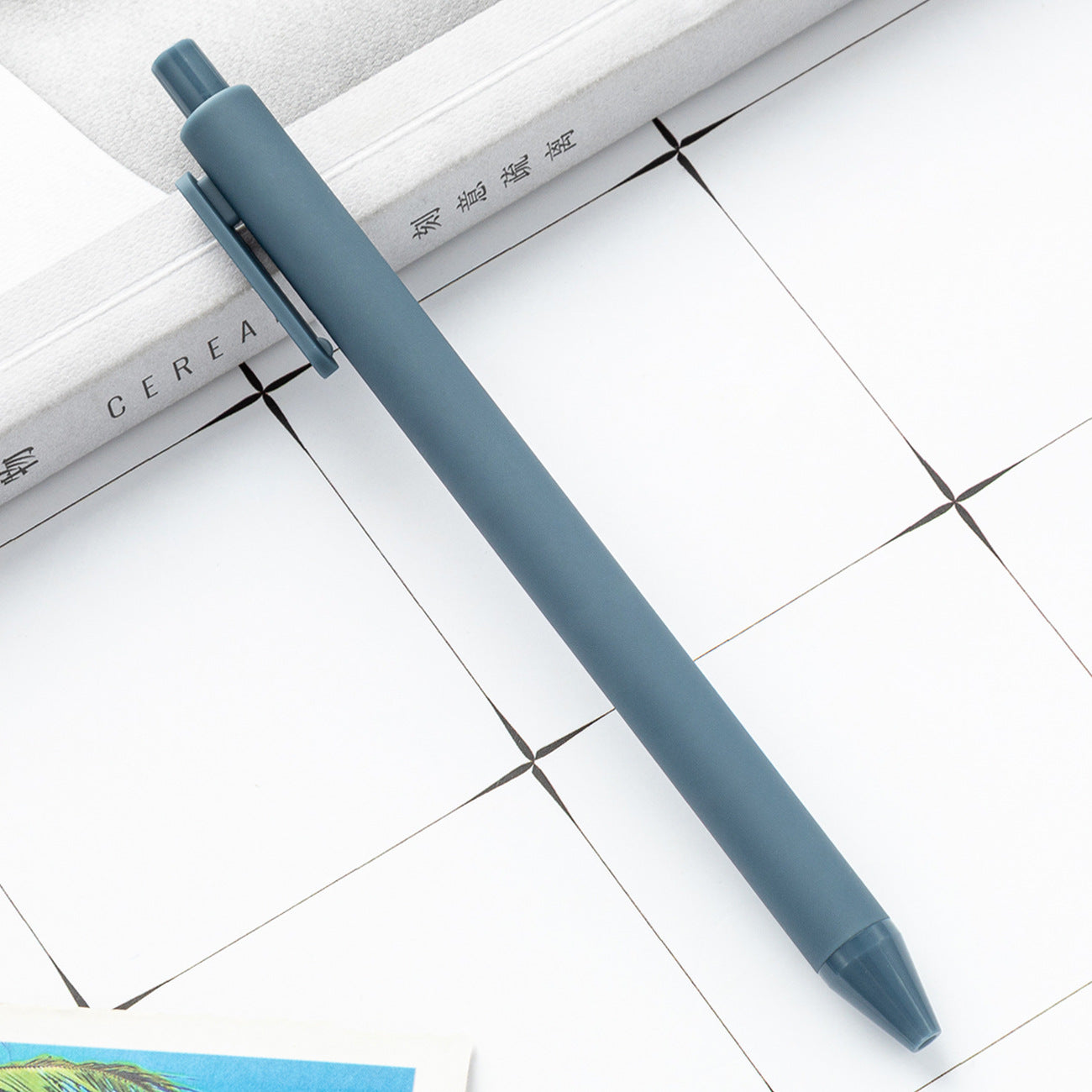 Whoelsale Candy Color Press Plastic Pen Gift Office Tools Teacher Gift