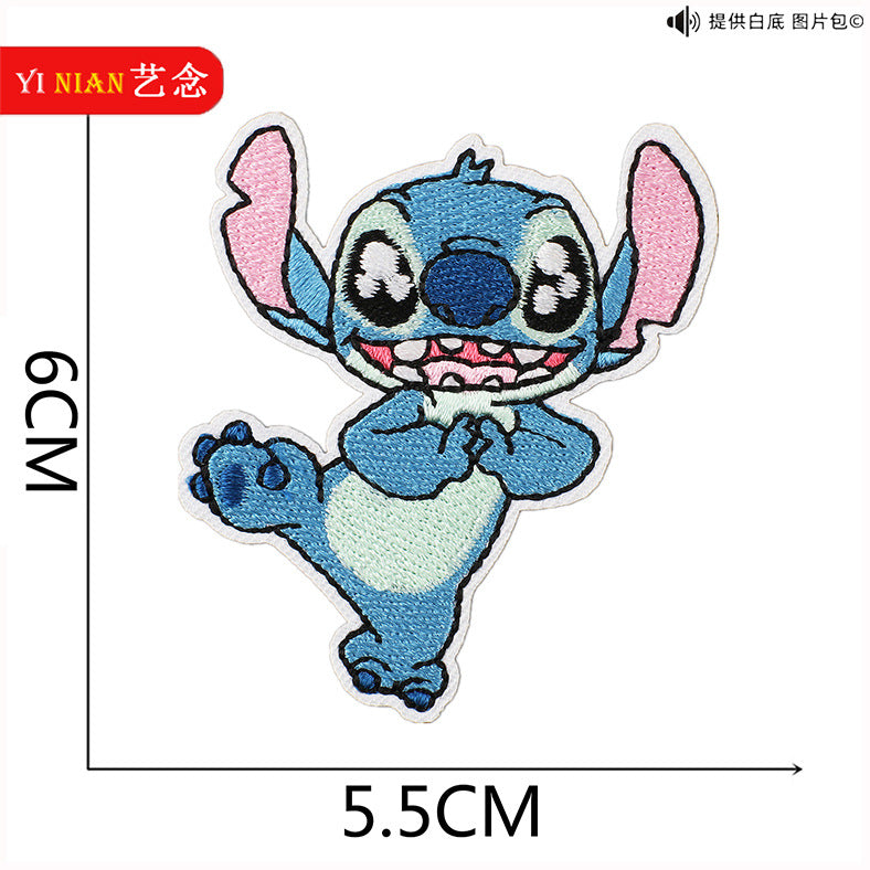 Wholesale Pink and Blue Cute Cartoon embroidery cloth stickers  patch OLY Exclusive