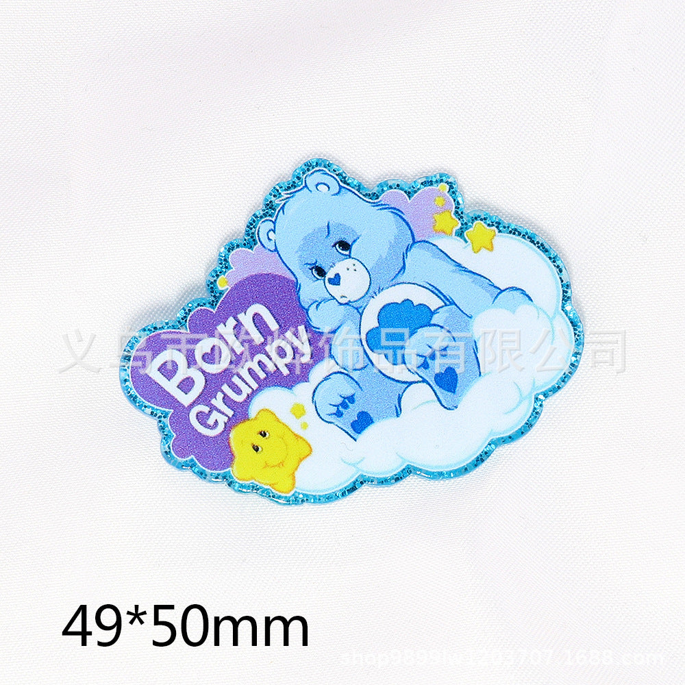Wholesale 10pcs  Rainbow Acrylic Pin DIY Patch