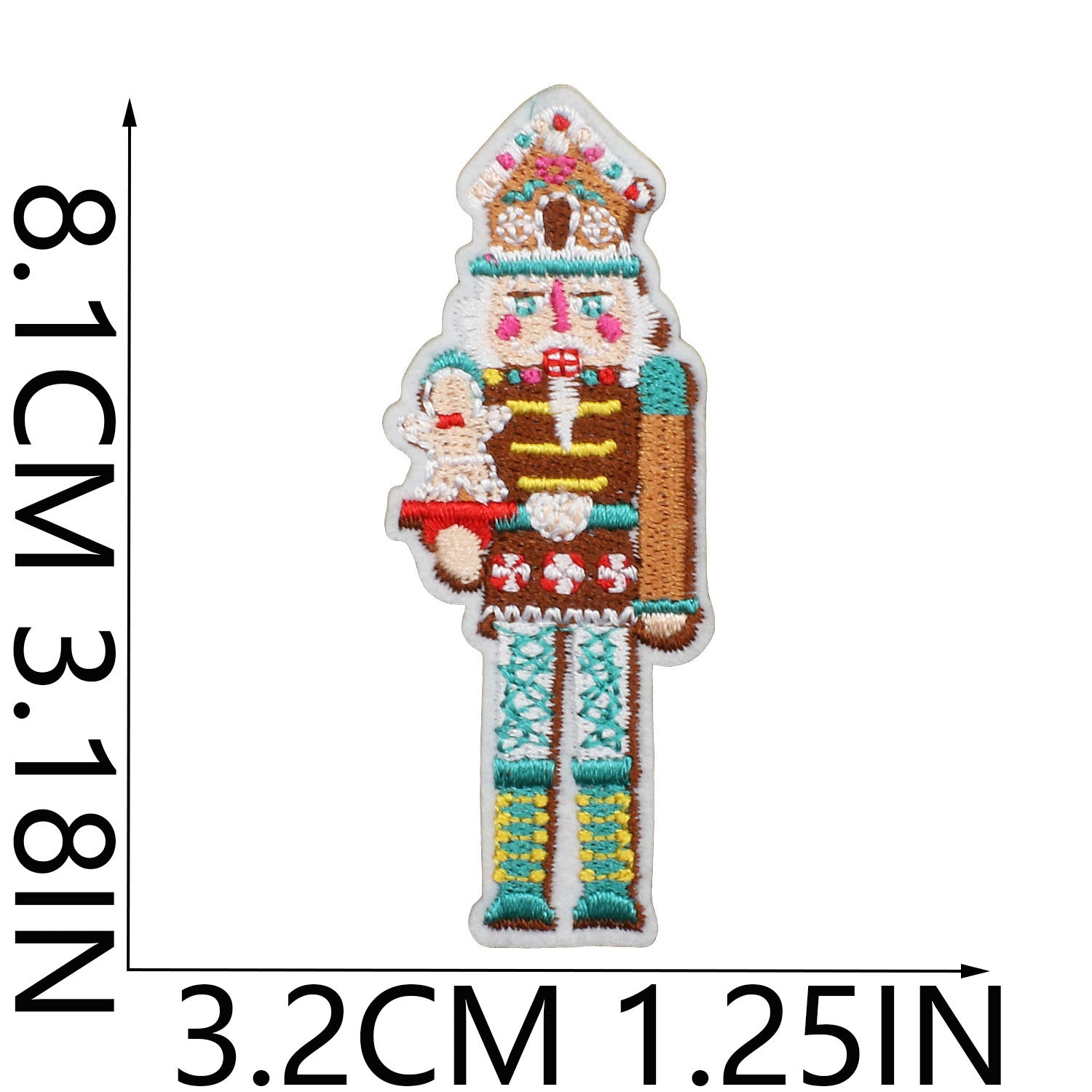 Wholesale Chic Polyester Embroidered Iron On Nutcracker Patch For Clothing Bags DIY Craft Accessory OLY Exclusive