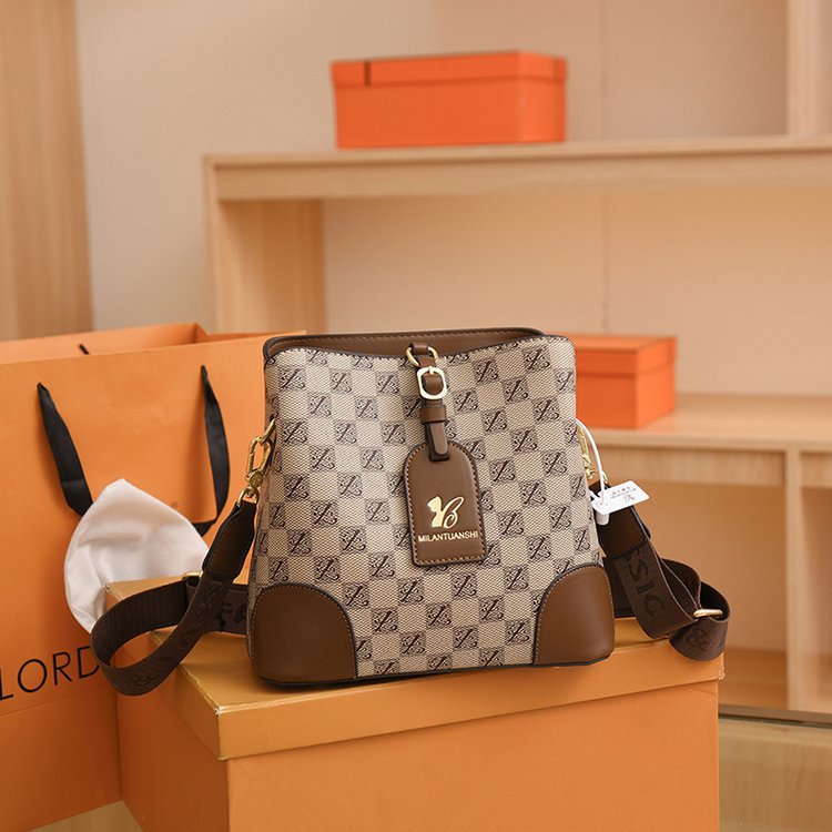 Wholesale High-capacity PU Bucket Bags, Crossbody Shoulder Bags