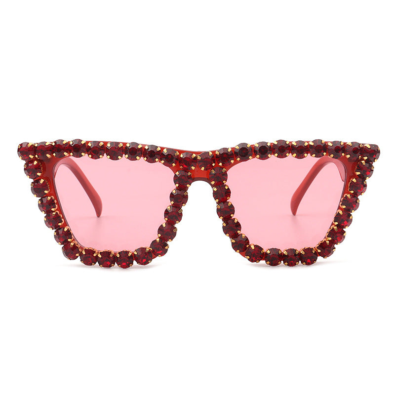Wholesale Rhinestone Box PC Sunglasses