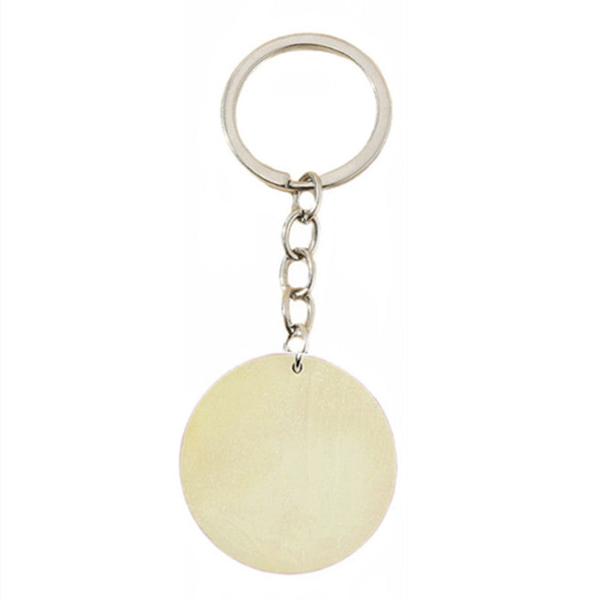 Wholesale Mother's Day MAMA Wooden Round Brand Keychains