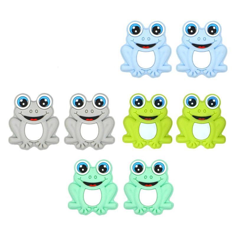 Wholesale 10pcs Cute Frog Focal Beads