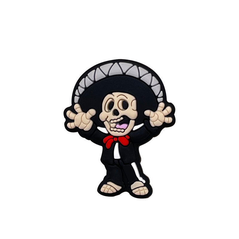 Wholesale 20pcs/pack cartoon skull silicone beads DIY beads