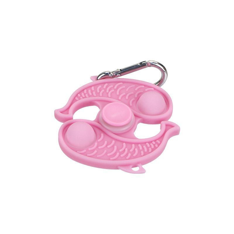 Wholesale Silicone Finger Fun Bubble Fun Cartoon Keychain