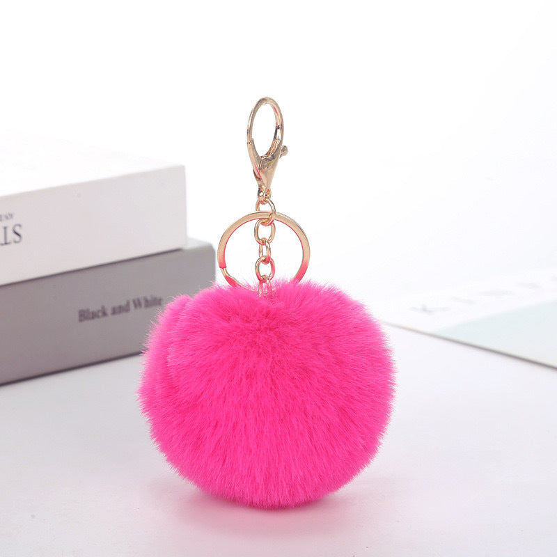 Wholesale Imitation rabbit fur ball keychain