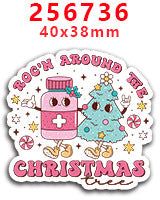 Wholesale Random 30pcs Pink Christmas Nurses' Day Acrylic Flatback