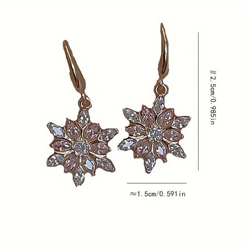 Wholesale  fashion elegant snowflake Christmas earrings
