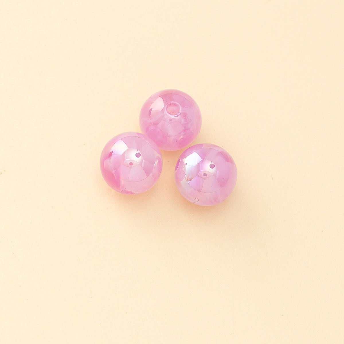 Wholesale 200pcs Cloud Fog Straight Hole ABS Symphony Beads