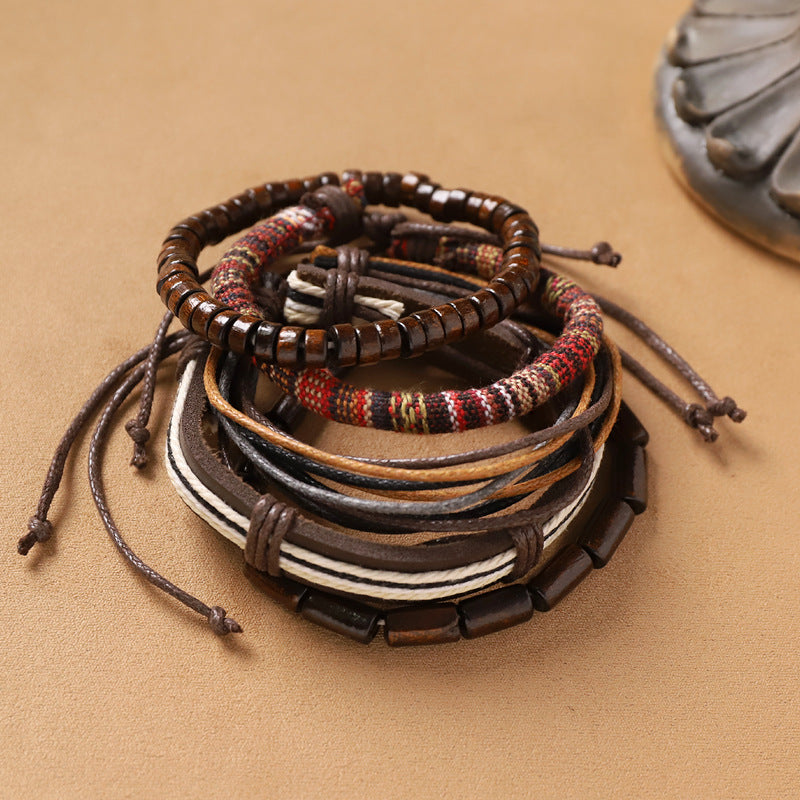 Wholesale Bohemian Handmade Exoticism Woven Multi-Layer Bracelet
