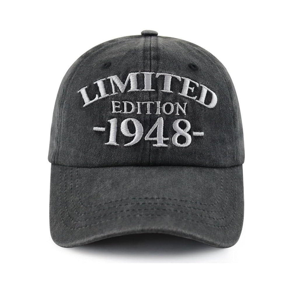 Wholesale 1940-1949 Embroidered Adjustable Washed Cotton Baseball Cap