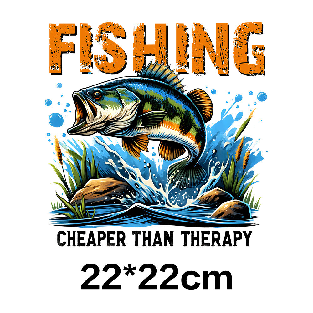 Wholesale Fishing UV DTF Ready to Press Transfers Wraps