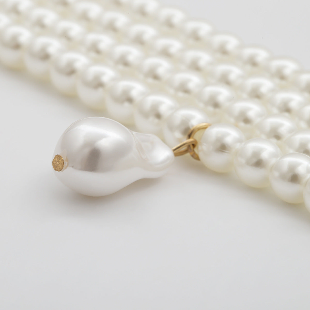 Wholesale jewelry fashion imitation pearl necklace female retro  hot girl clavicle chain