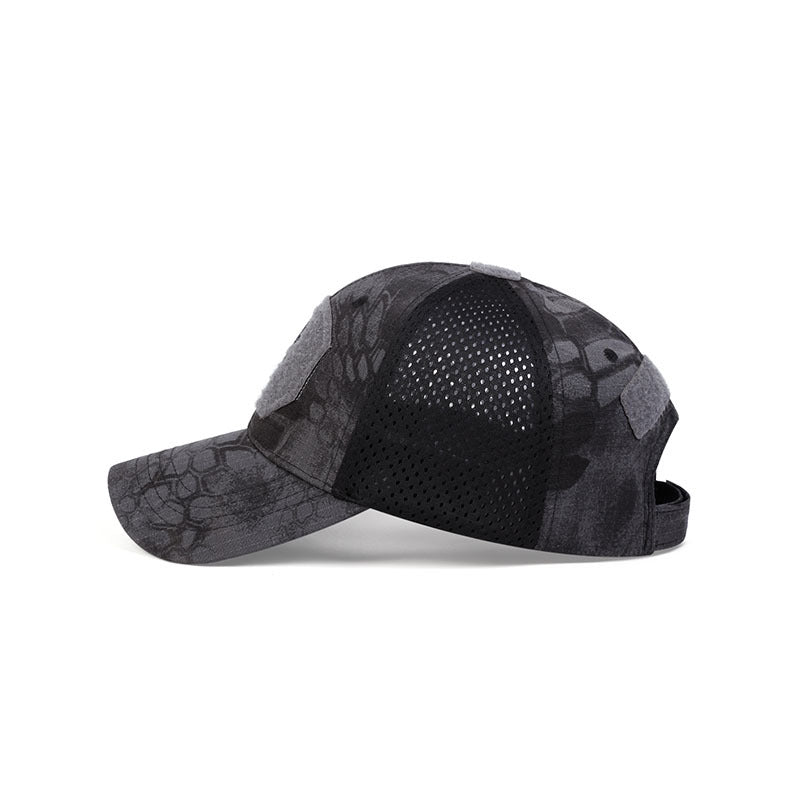 Wholesale Outdoor camouflage skull sunshade Velcro baseball cap