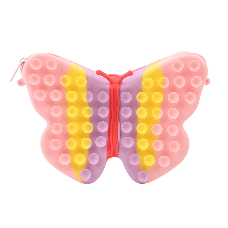 Wholesale Silicone Butterfly Satchel Pressure Reducing Toys