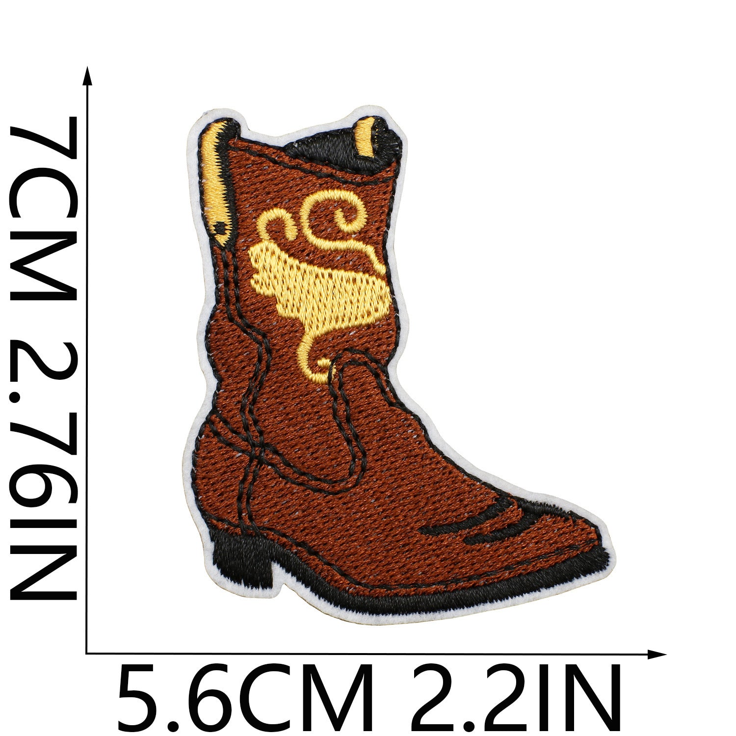 Wholesale Western Cowboy Embroidered Iron On Patch Pistol Horse Buffalo Cactus Motif For Men S Fashion Apparel