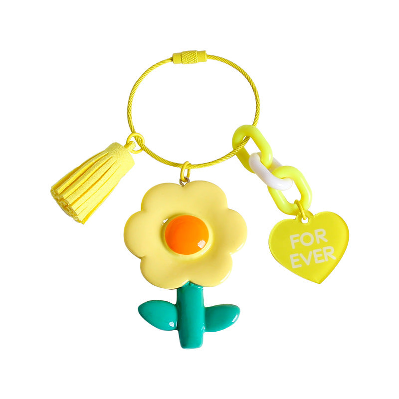 Wholesale Flower Wire Rope Keychain