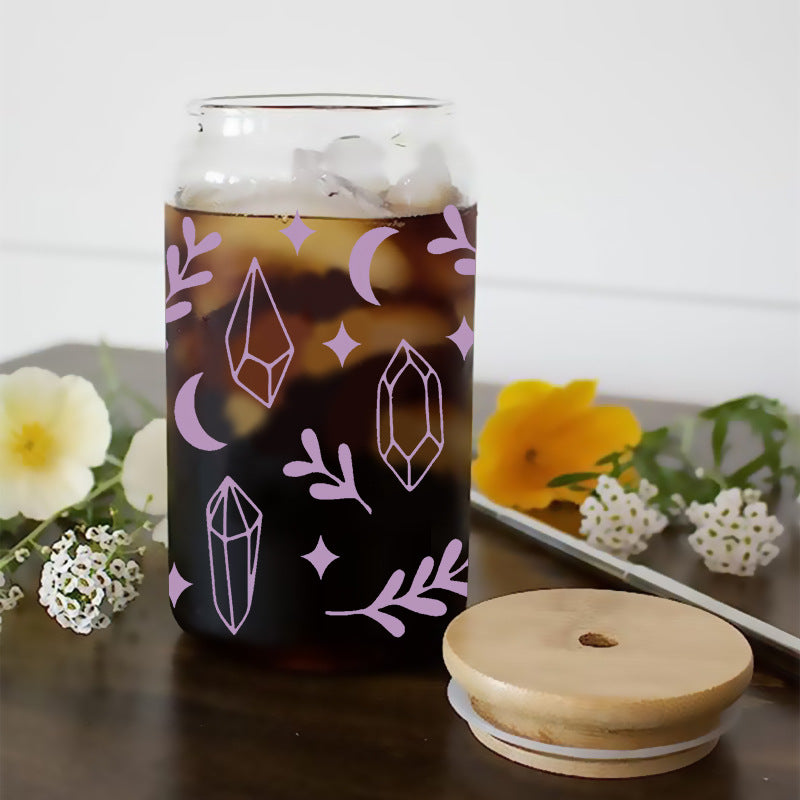 Wholesale Crystal Diamond Gemstone Series 16oz Cup UV DTF Wraps