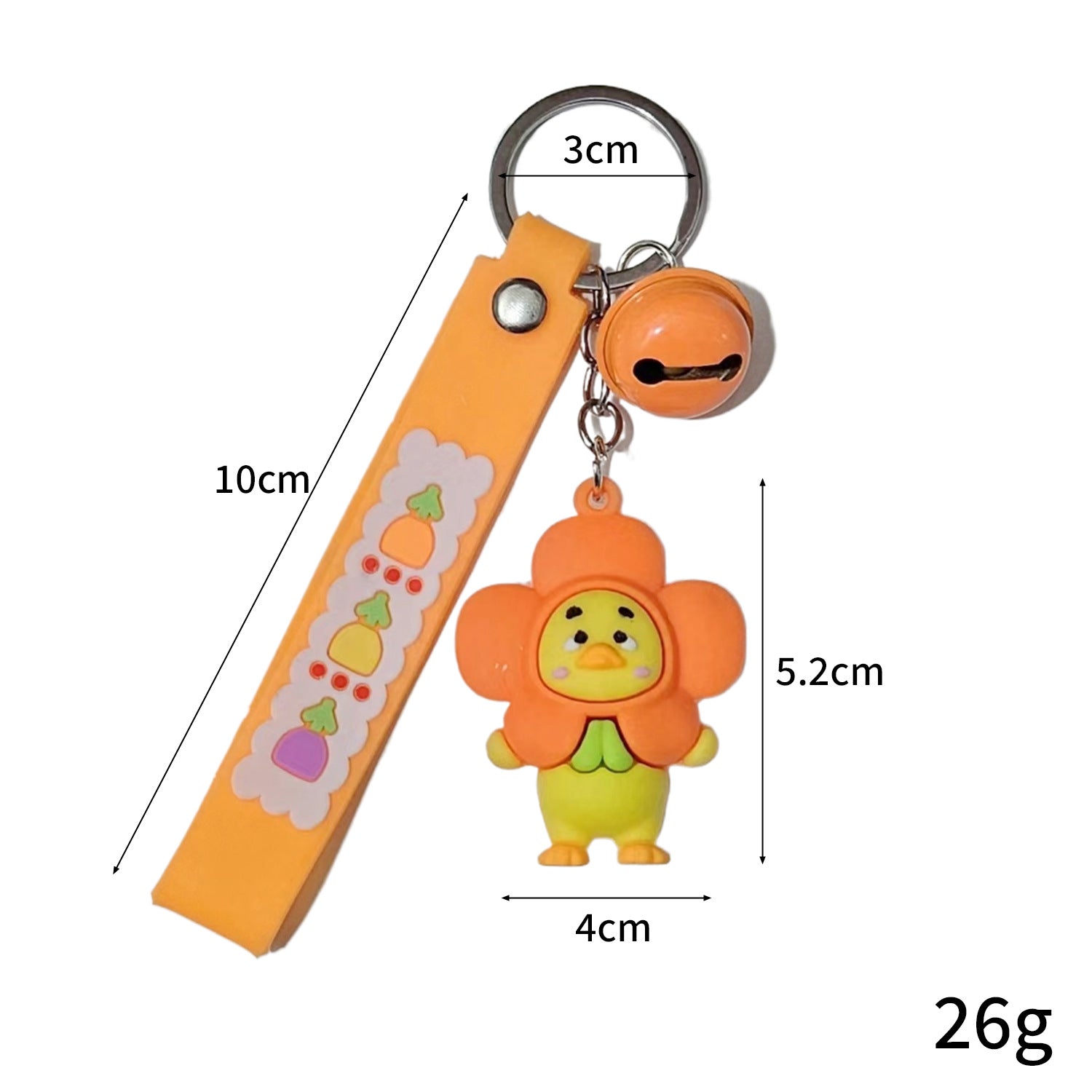 Wholesale New sunflower keychain pendant push small gift