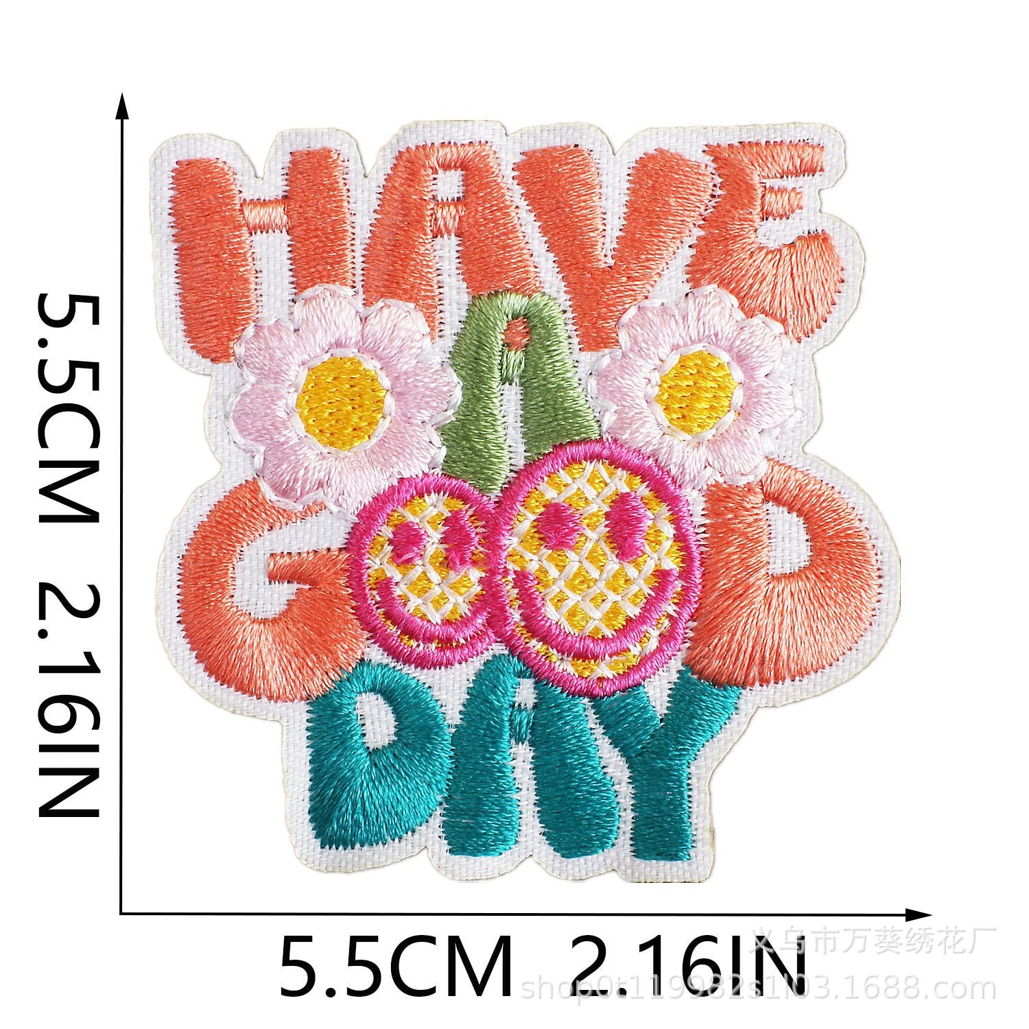 Wholesale Inspirational Embroidered Patch Alphabet Motto Clothing Decorative Accent For Resale