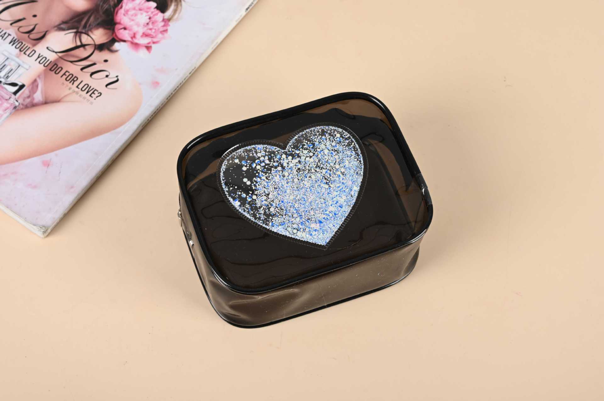 Wholesale Colorful Three-dimensional PVC Cosmetic Bag Portable Wash Storage Zipper Bag