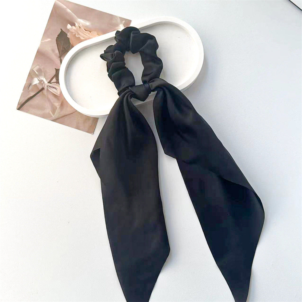 Wholesale Ponytail Ribbons Satin Scrunchies Hair Accessories Hair Scrunchies