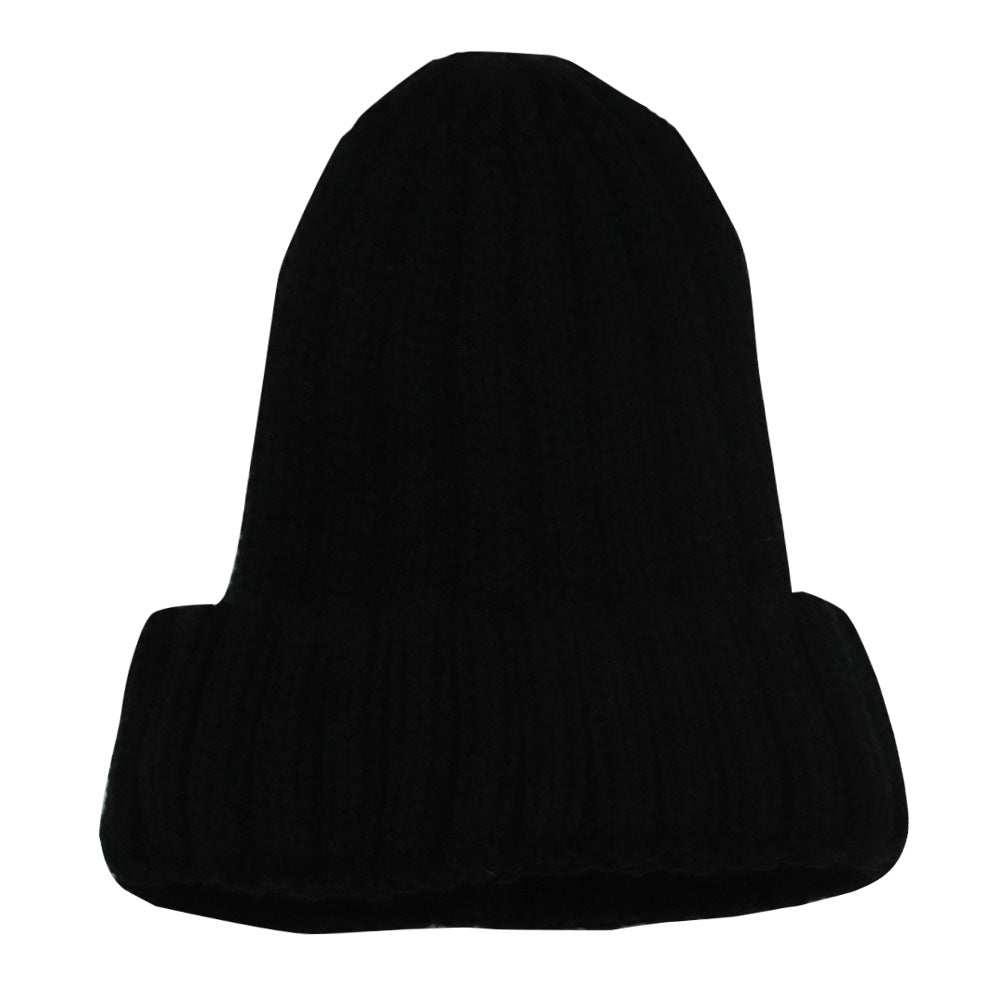 Wholesale Acrylic Solid Color Warm Knitted Hat