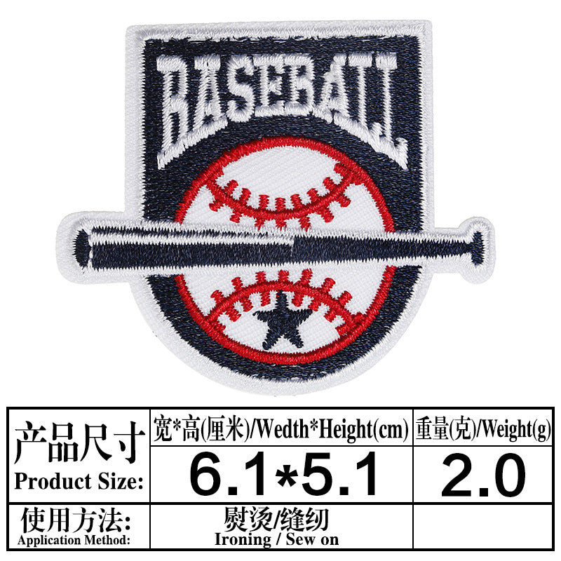 Wholesale Cartoon Baseball Football Embroidery DIY Patches