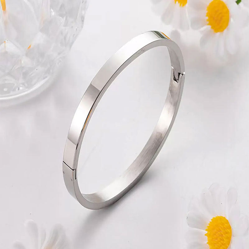 Wholesale Plain Ring Smooth Titanium Steel Bracelets
