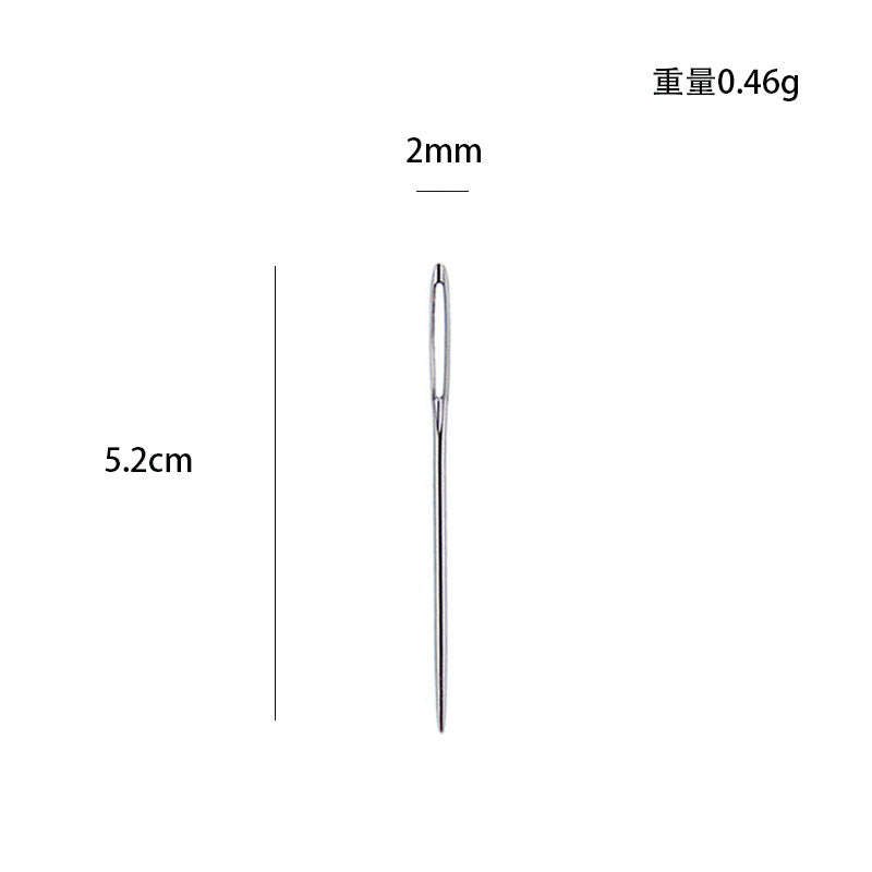 Wholesale 25pcs Household Pointed Hand Sewn Blunt Head Gold Tail Sewn Quilt Cross Stitch Sewing Needle