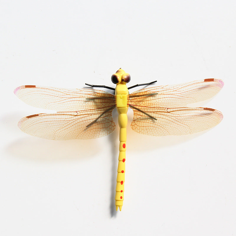 Wholesale 200pcs 12CM Simulation Dragonfly Magnetic Fridge Sticker Decoration