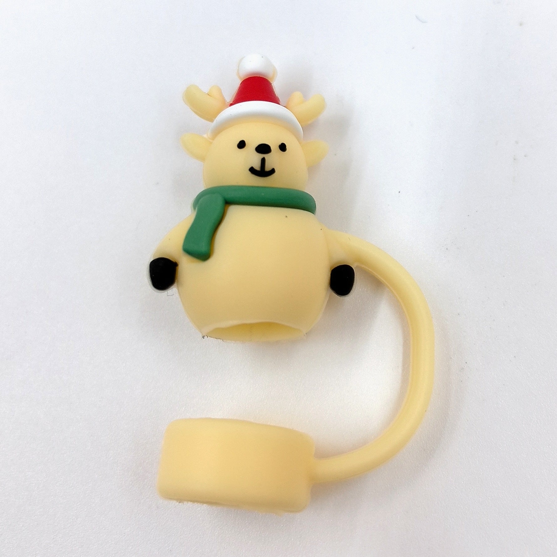 Wholesale 10pcs New Water Cup Accessories Christmas Silicone Straw Cover Dust Stopper