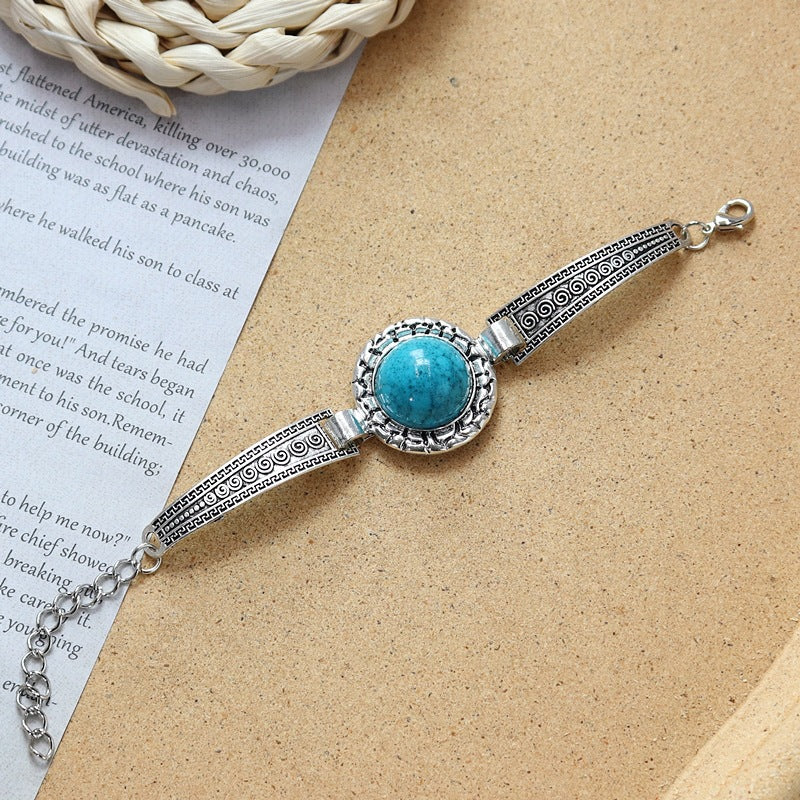 Wholesale Colored Stone All-match Simple Bracelet