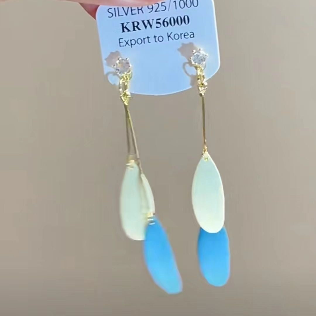 Wholesale Dopamine colorful beaded earrings