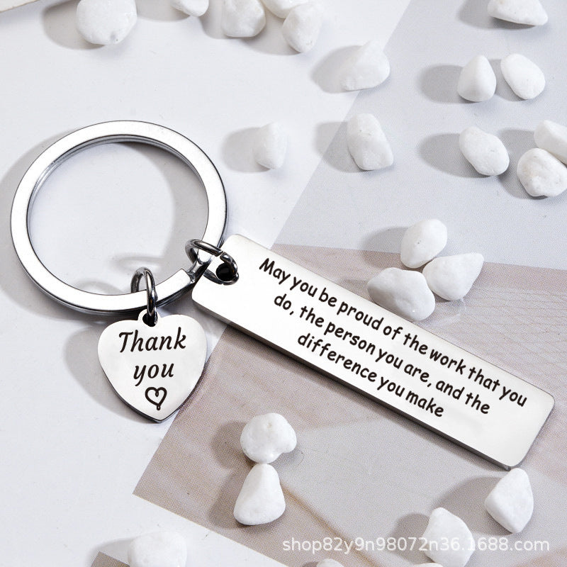 Llavero de regalo de regalos de acero inoxidable al por mayor